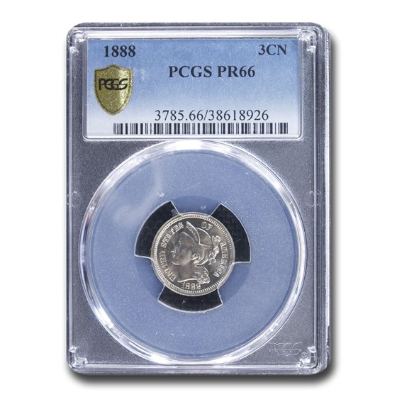 1888 Three Cent Nickel PR-66 PCGS 1888 Three Cent Nickel PR-66 PCGS